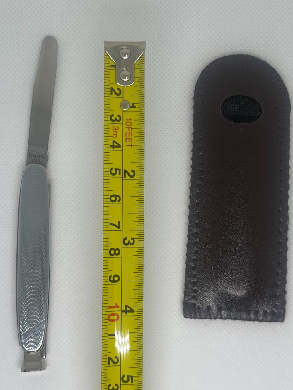 Vintage Sheffield England Sailor Rigging Knife w/ Leather Case - Picture 7 of 9